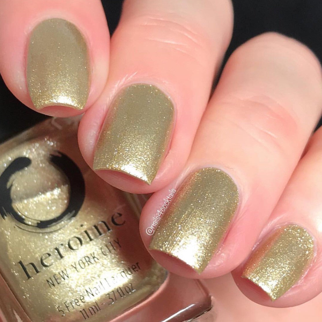 golden nail paint