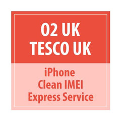 O2 UK Tesco UK IPhone Clean Imei Express Service - Delivery Time : 72 Hours