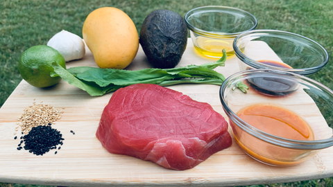 tuna sesame oil recipe ingredients