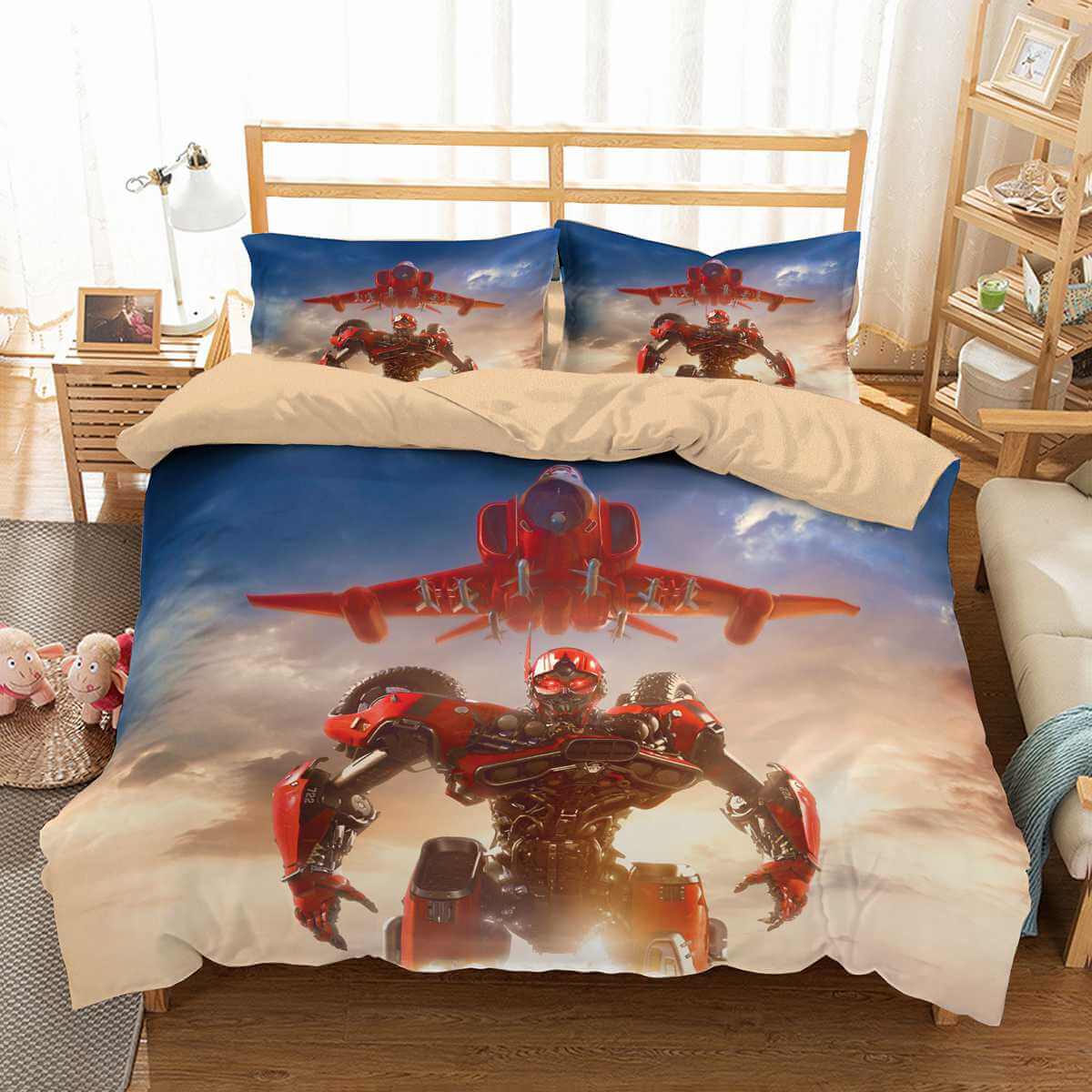 3d Customize Bumblebee Movie Bedding Set Duvet Cover Set Bedroom