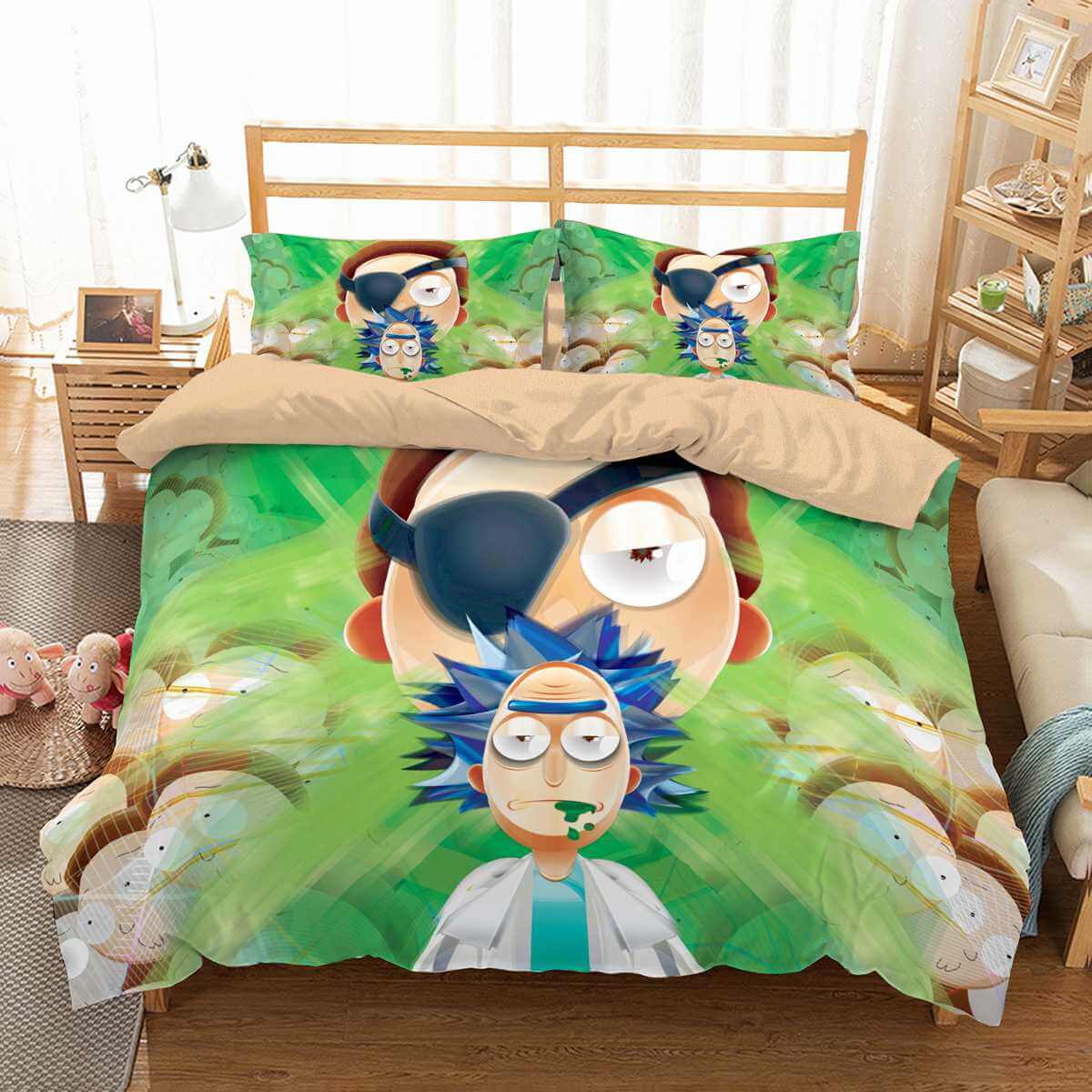 3d Customize Rick And Morty Bedding Set Duvet Cover Set Bedroom