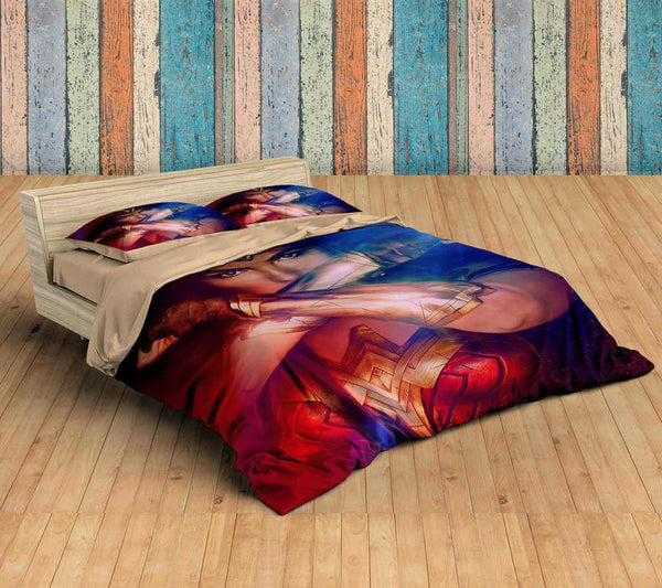 3d customize wonder woman bedding set duvet cover set bedroom set