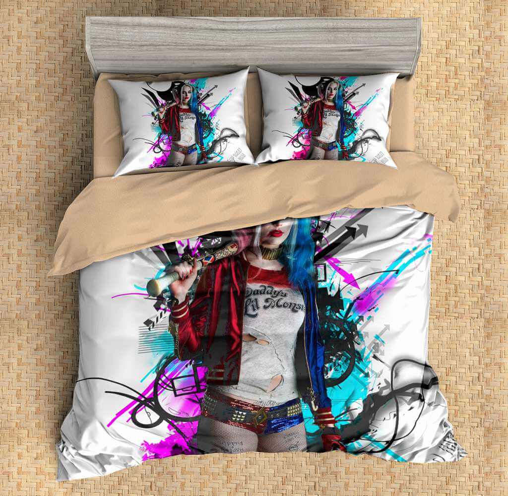 3d Customize Harley Quinn Bedding Set Duvet Cover Set Bedroom Set