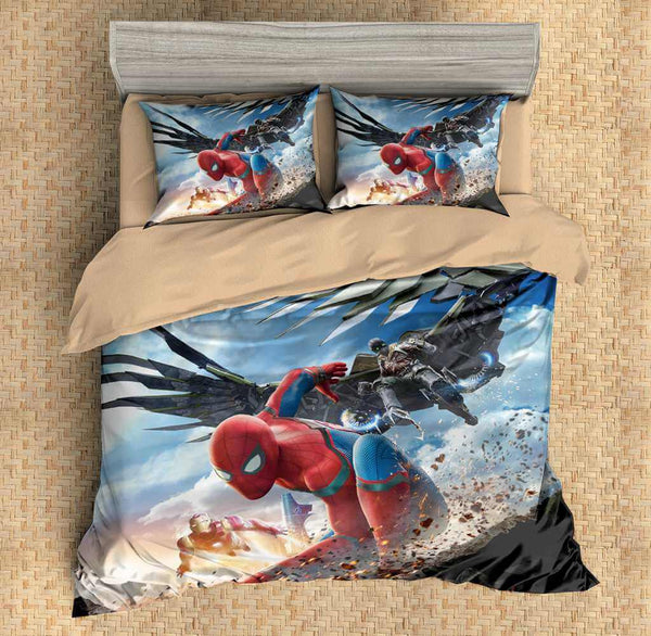 3d Customize Spider Man Homecoming Bedding Set Duvet Cover Set