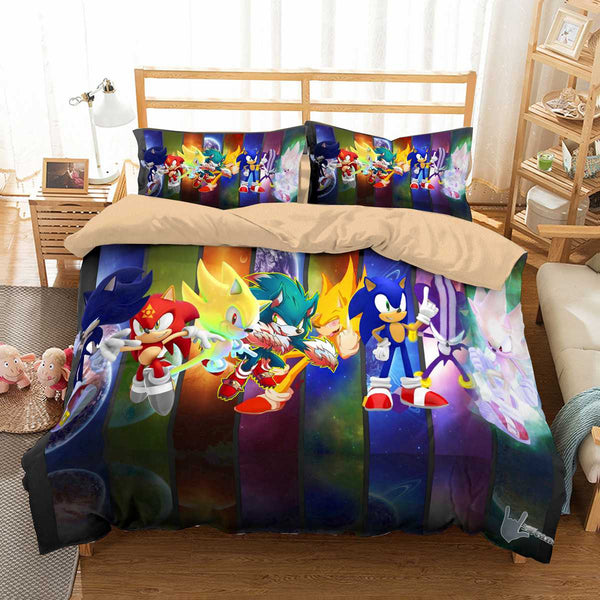 3d Customize Sonic The Hedgehog Bedding Set Duvet Cover Set