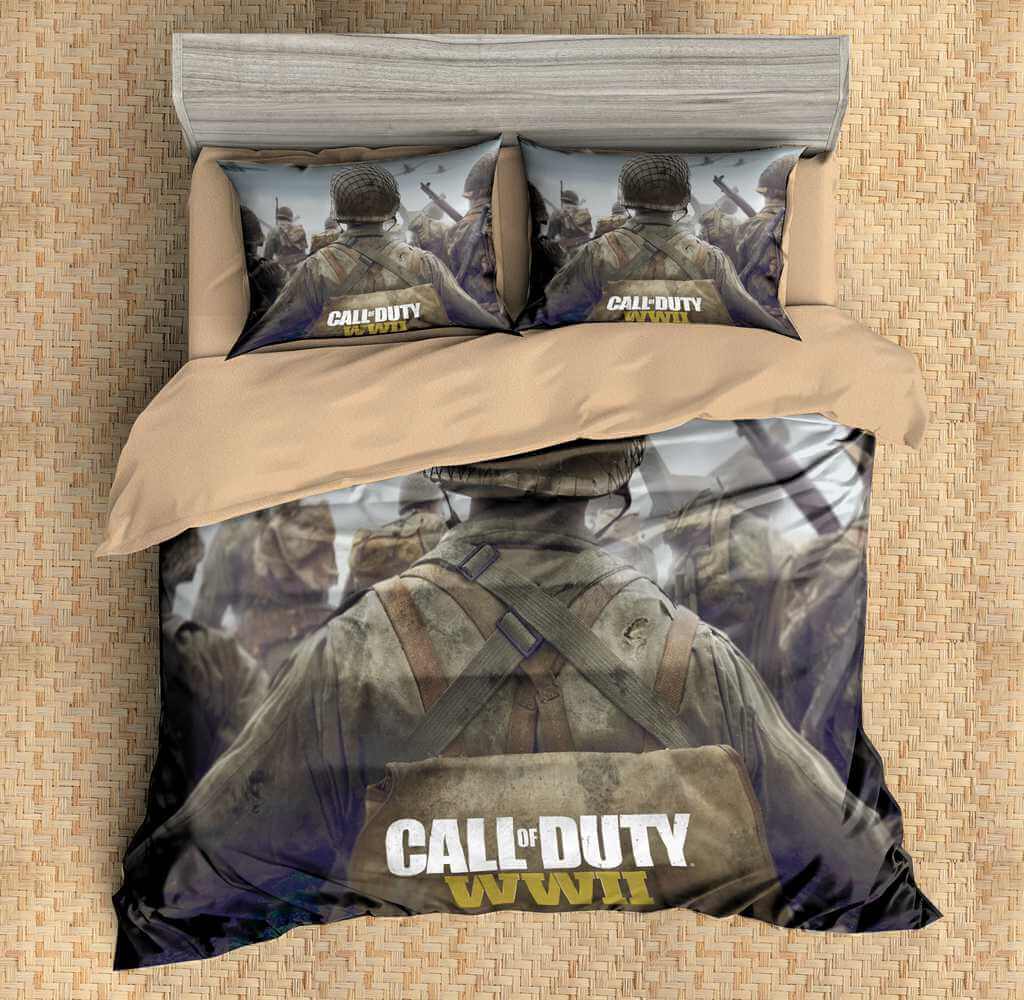 3d Customize Call Of Duty Ww2 Bedding Set Duvet Cover Set Bedroom