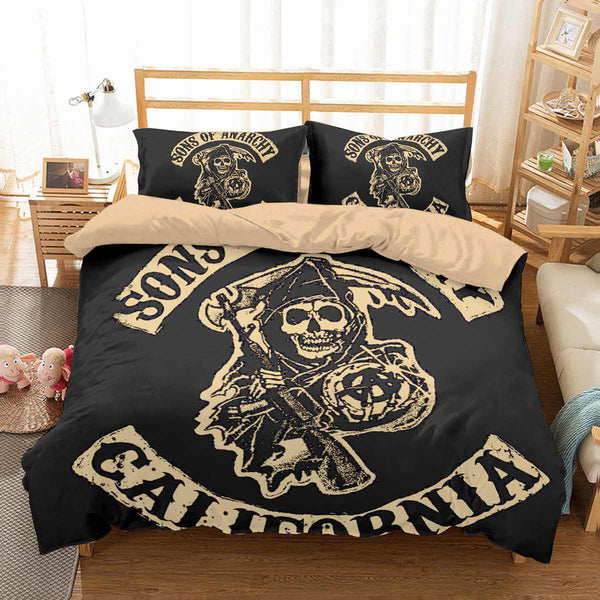 3d customize sons of anarchy bedding set duvet cover set bedroom set  bedlinen