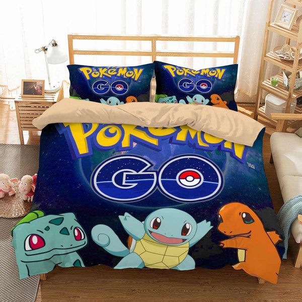 3d customize pokemon go bedding set duvet cover set bedroom set bedlinen