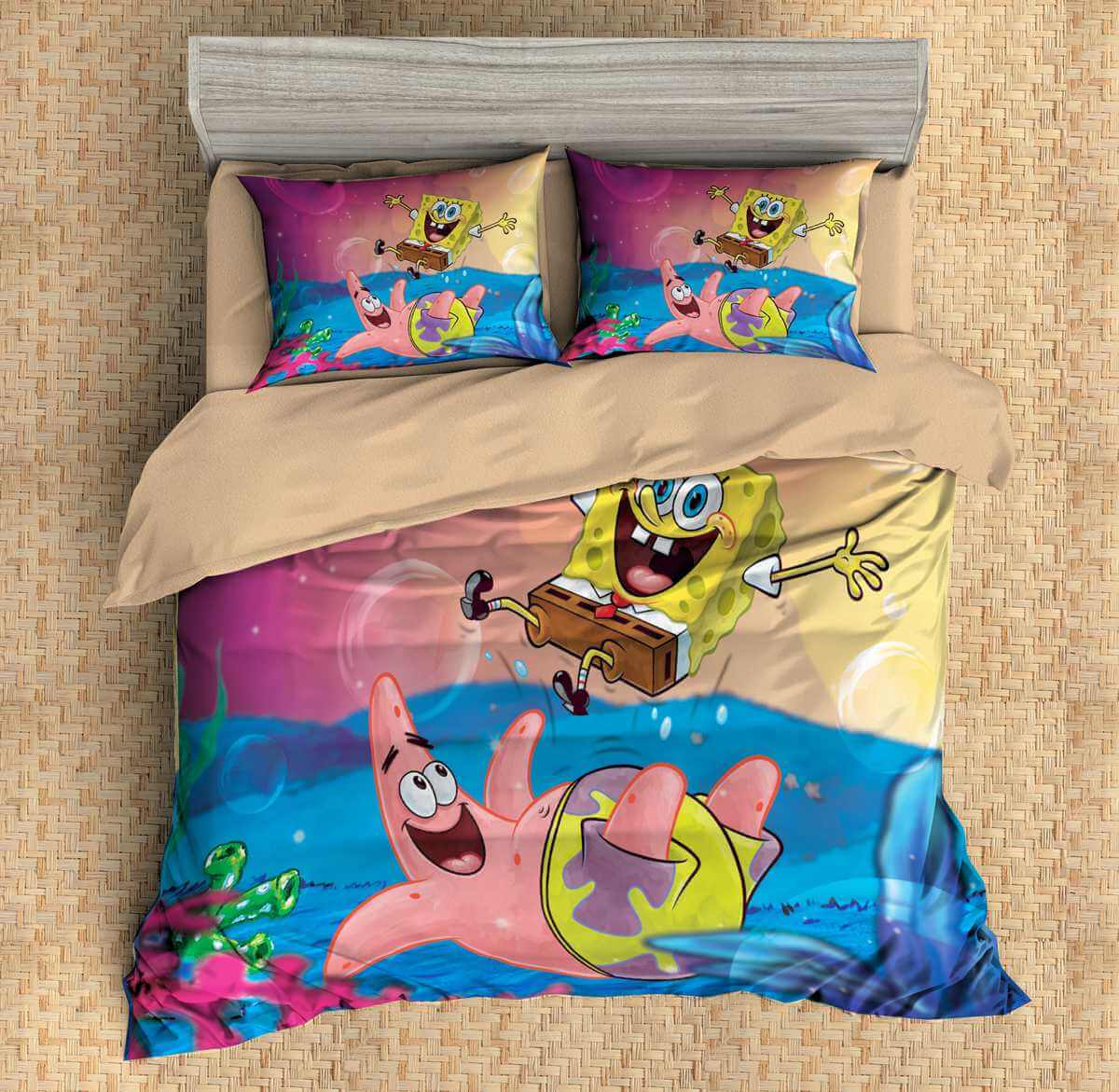 3d Customize Spongebob Squarepants Bedding Set Duvet Cover Set