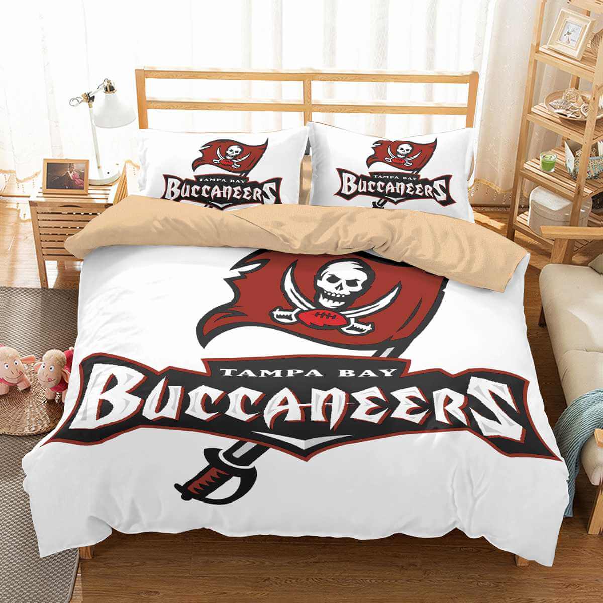 3d Customize Tampa Bay Buccaneers Bedding Set Duvet Cover Set