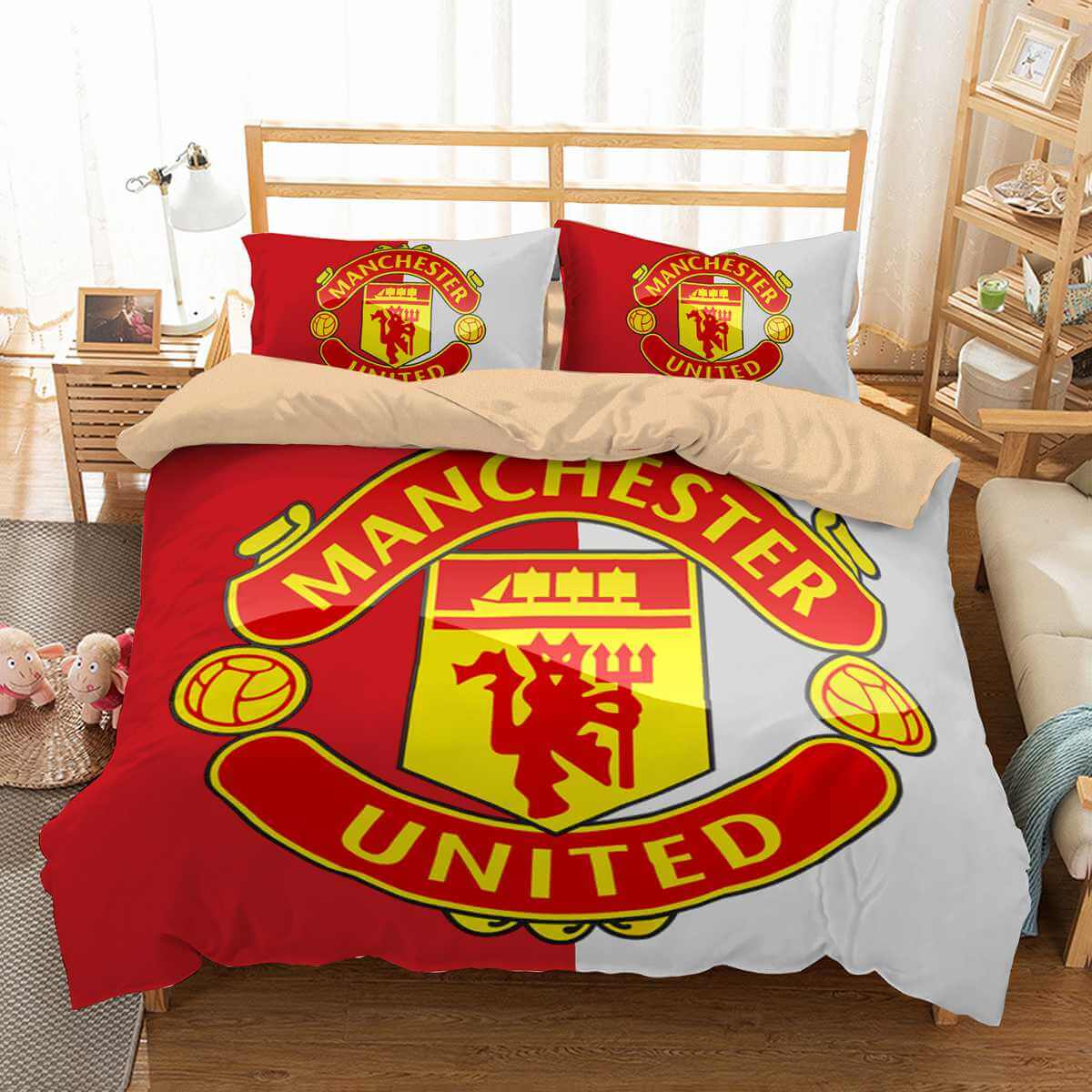 3d Customize Manchester United Bedding Set Duvet Cover Set Bedroom