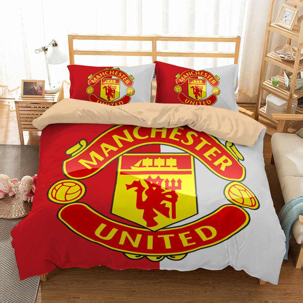 3d customize manchester united bedding set duvet cover set bedroom