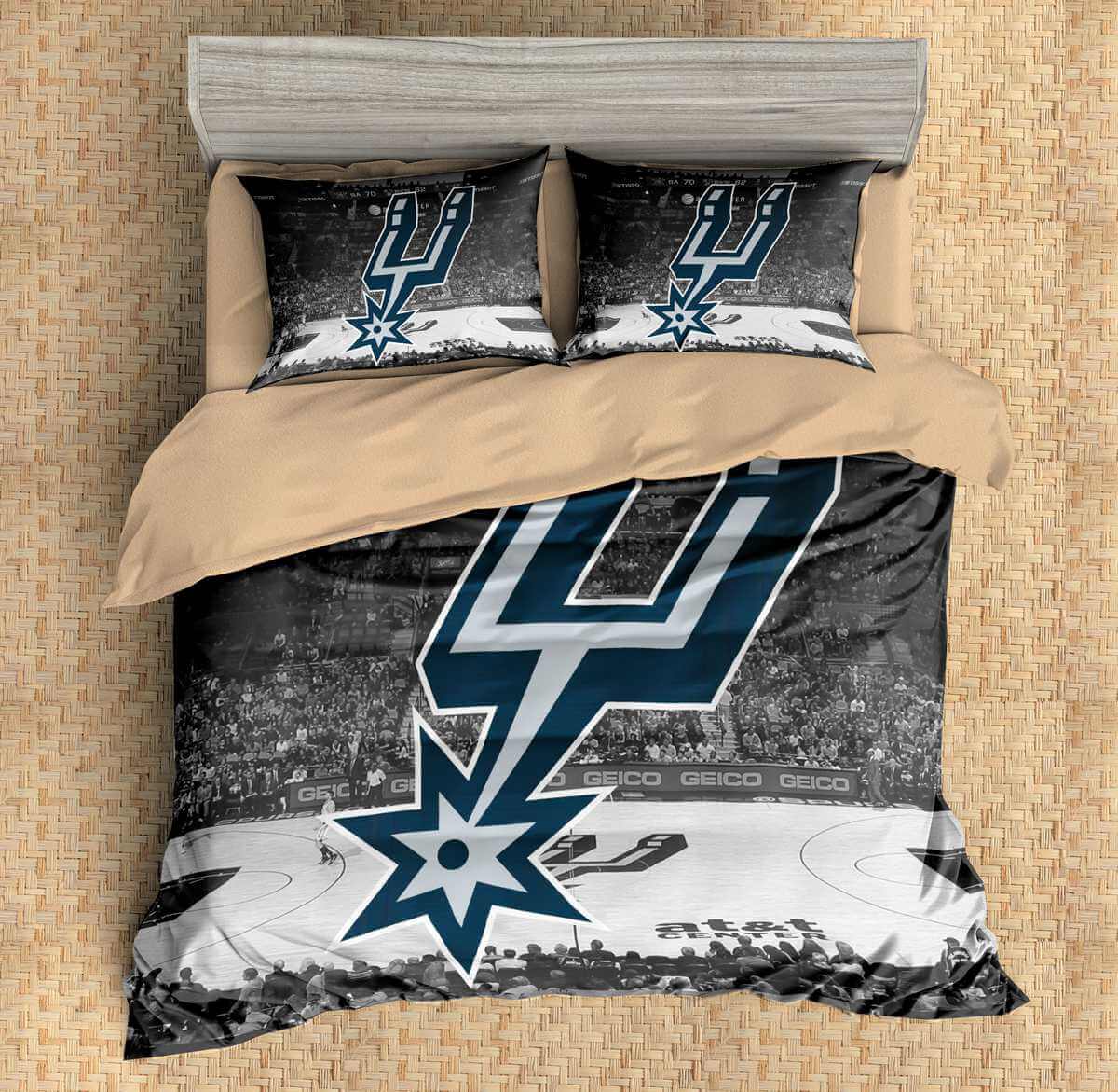 3d Customize San Antonio Spurs Bedding Set Duvet Cover Set Bedroom