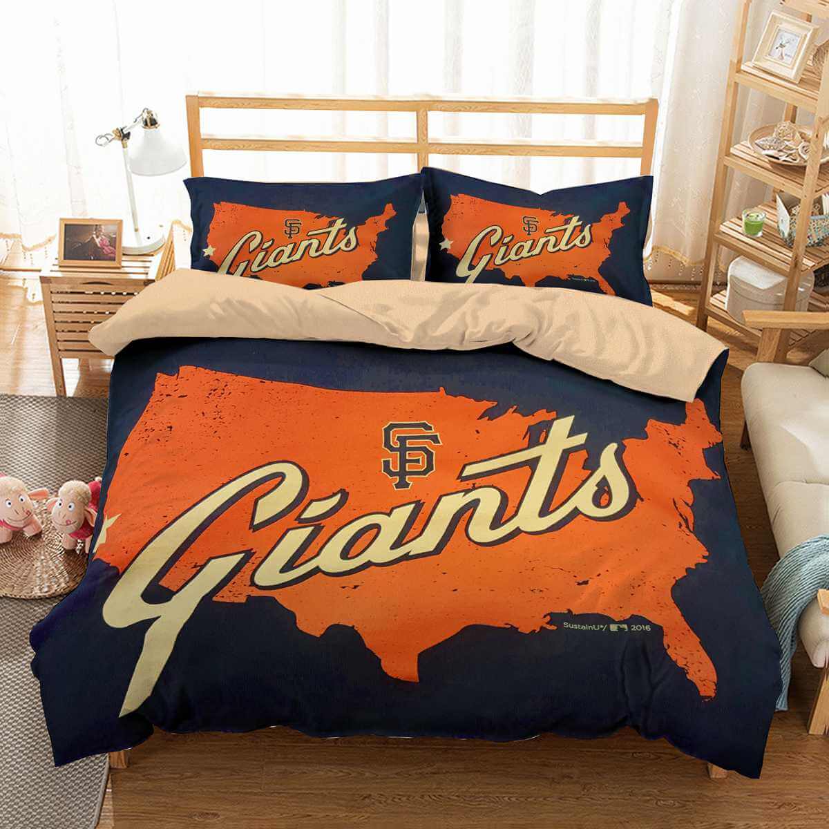 3d Customize San Francisco Giants Bedding Set Duvet Cover Set