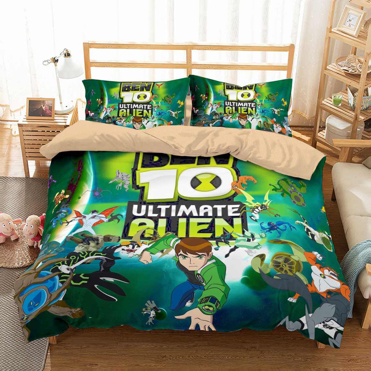 3D Customize Ben 10 Bedding Set Duvet Cover Set Bedroom Set Bedlinen  Three Lemons Hometextile