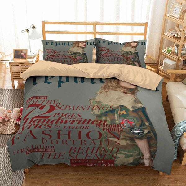3d customize taylor swift bedding set duvet cover set bedroom set