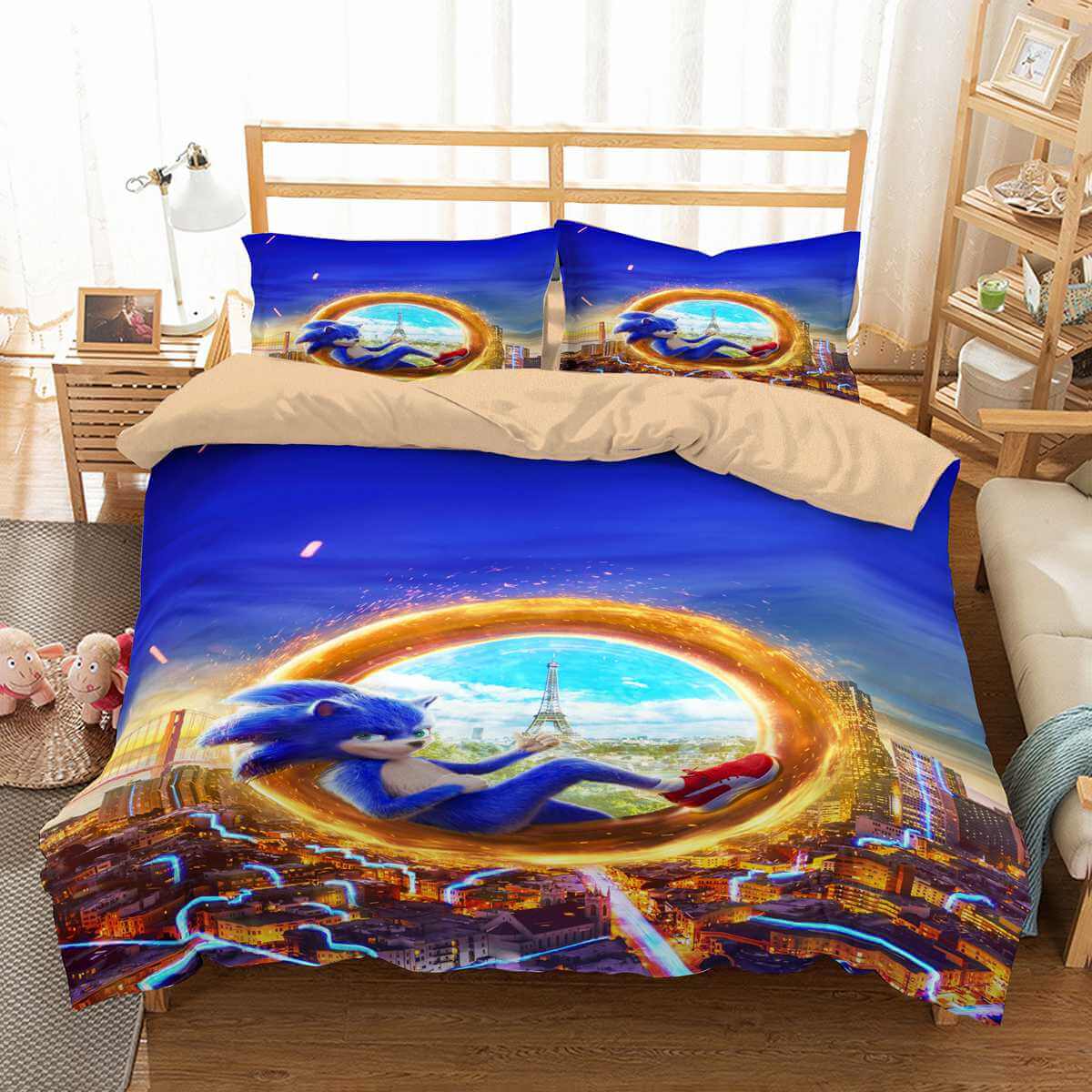 3d Customize Sonic The Hedgehog Bedding Set Duvet Cover Set