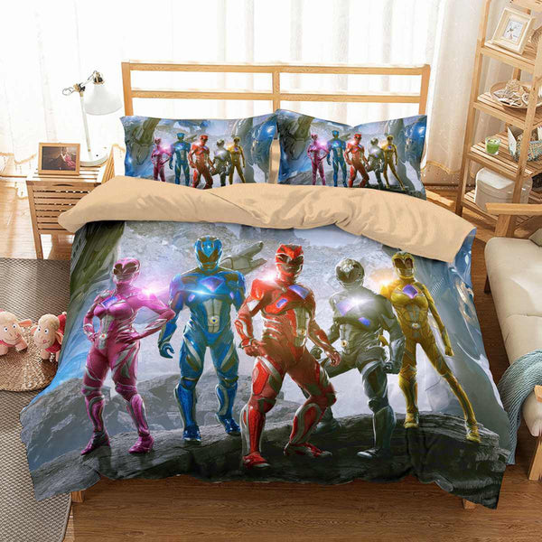 3d Customize Power Rangers Bedding Set Duvet Cover Set Bedroom Set