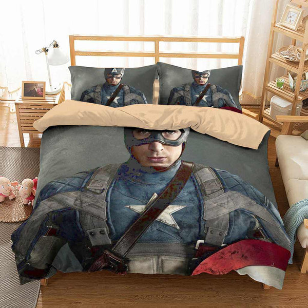 3d Customize Captain America Bedding Set Duvet Cover Set Bedroom