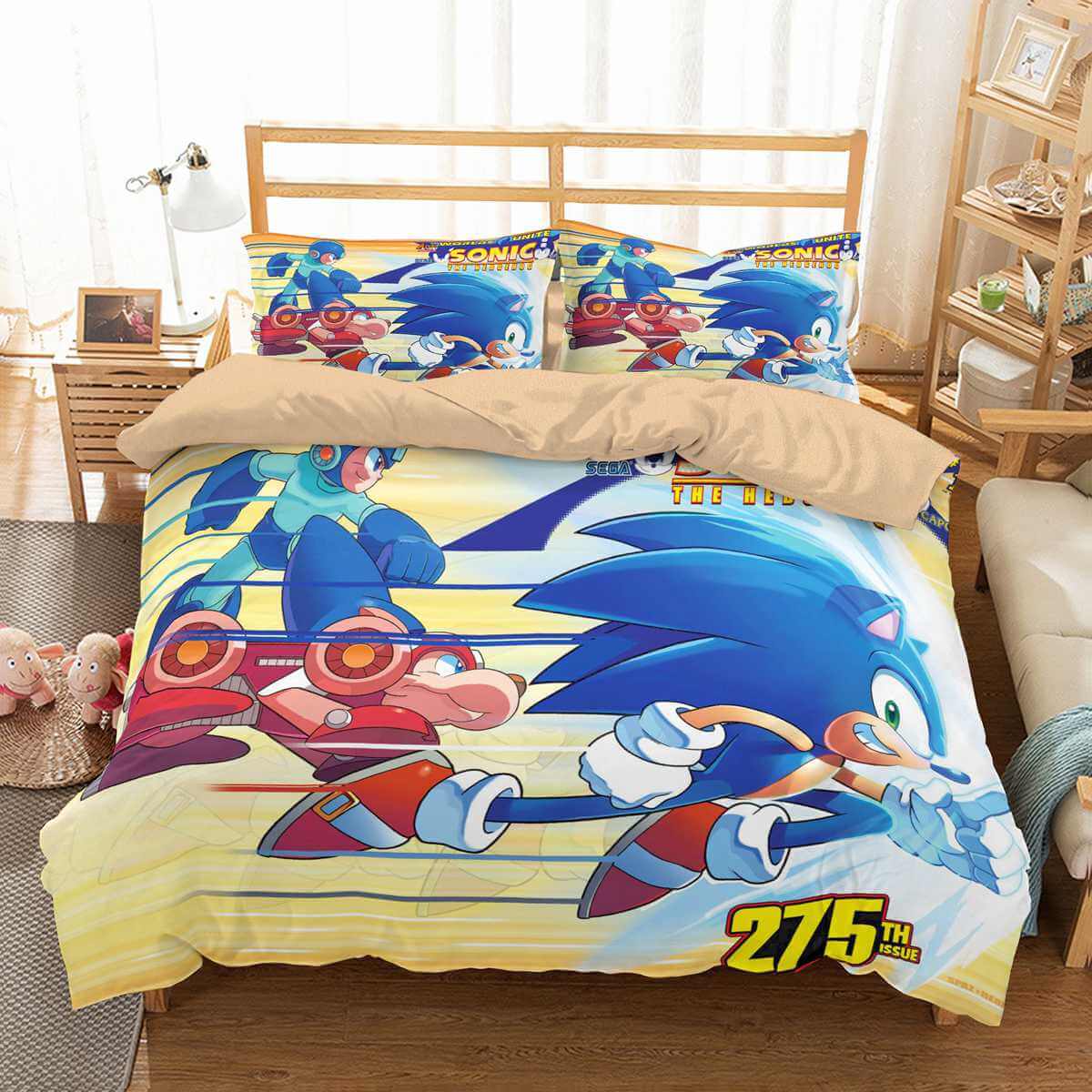 3d Customize Sonic The Hedgehog Bedding Set Duvet Cover Set