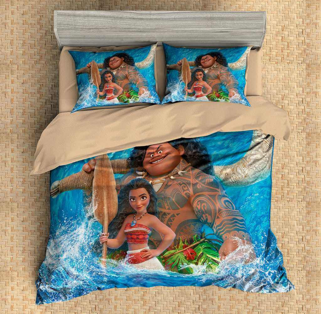 3d Customize Moana Bedding Set Duvet Cover Set Bedroom Set Bedlinen Three Lemons Hometextile