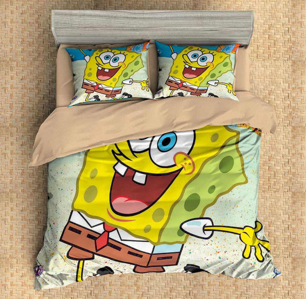 3d Customize Spongebob Squarepants Bedding Set Duvet Cover Set Bedroom Set Bedlinen