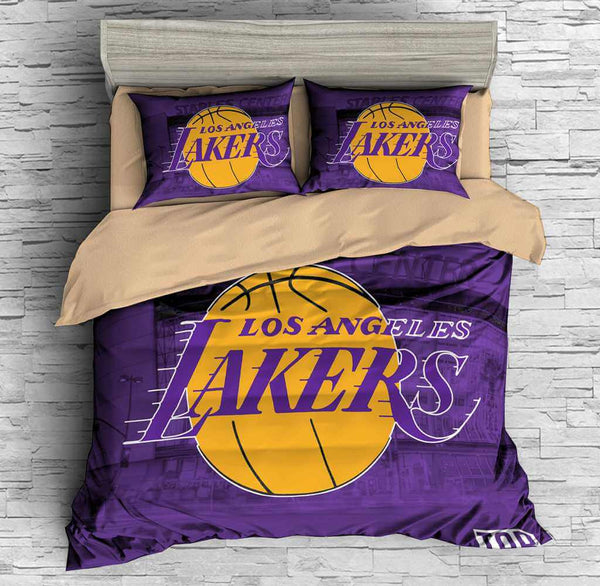 3d Customize Los Angeles Lakers Bedding Set Duvet Cover Set