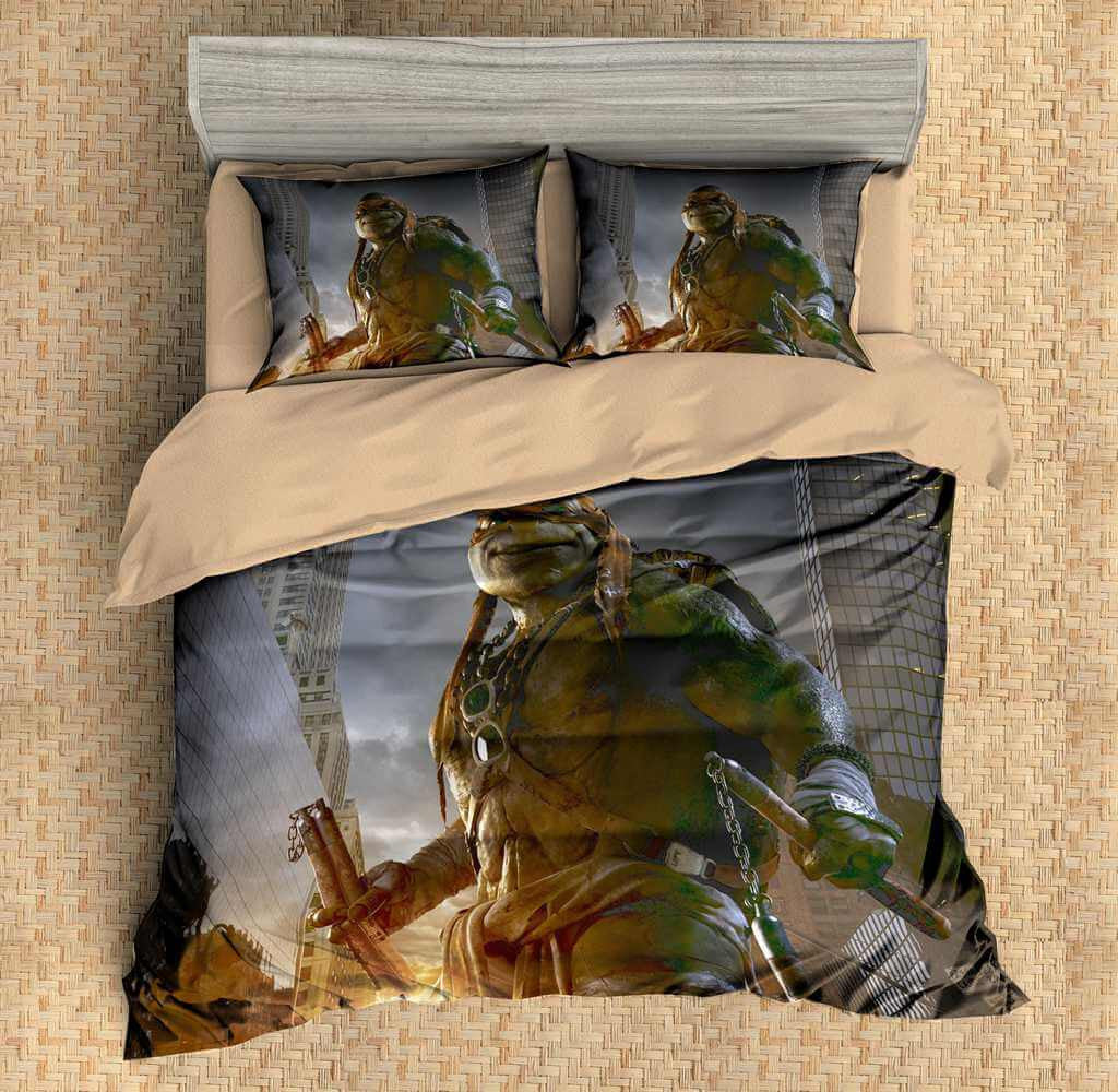 Customize Duvet Cover Set Ninja Turtles Michelangelo 3PCS ...