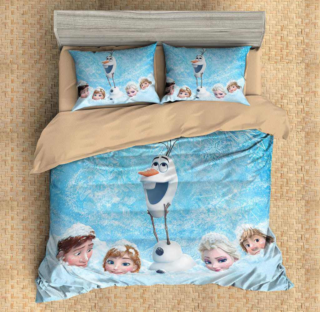 Customize Frozen Duvet Cover Set 3pcs Bedding Set Bedlinen Sheet