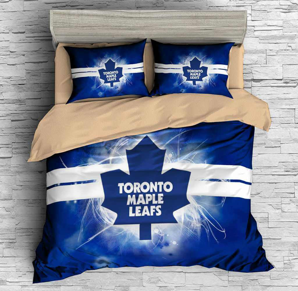 3d Customize Toronto Maple Leafs Bedding Set Duvet Cover Set