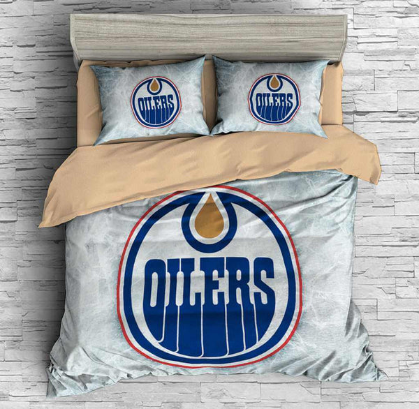 3d Customize Edmonton Oilers Bedding Set Duvet Cover Set Bedroom
