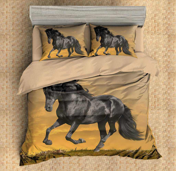 3d Customize Horse Bedding Set Duvet Cover Set Bedroom Set