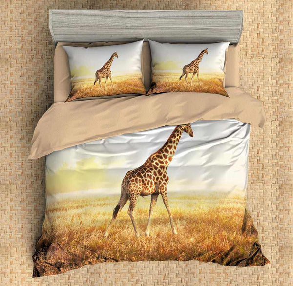 3d Customize Giraffe Bedding Set Duvet Cover Set Bedroom Set