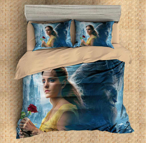 3d Customize Beauty And The Beast Bedding Set Duvet Cover Set Bedroom Set Bedlinen