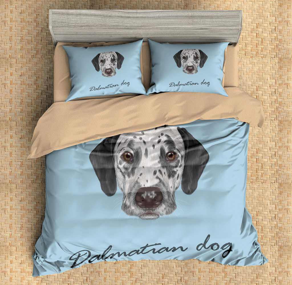 3d Customize Dalmatian Dog Bedding Set Duvet Cover Set Bedroom Set