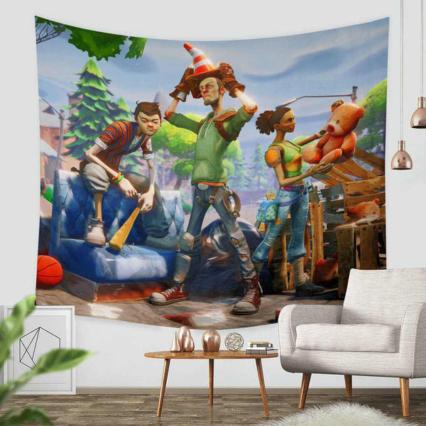 3d custom fortnite tapestry throw wall hanging bedspread three lemons hometextile - fortnite hanging