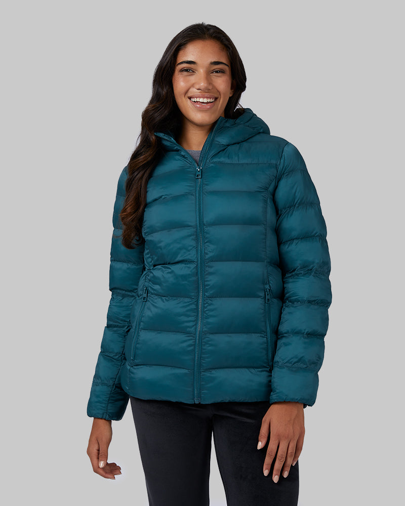 Women's Lightweight Recycled Poly-Fill Packable Hooded Jacket