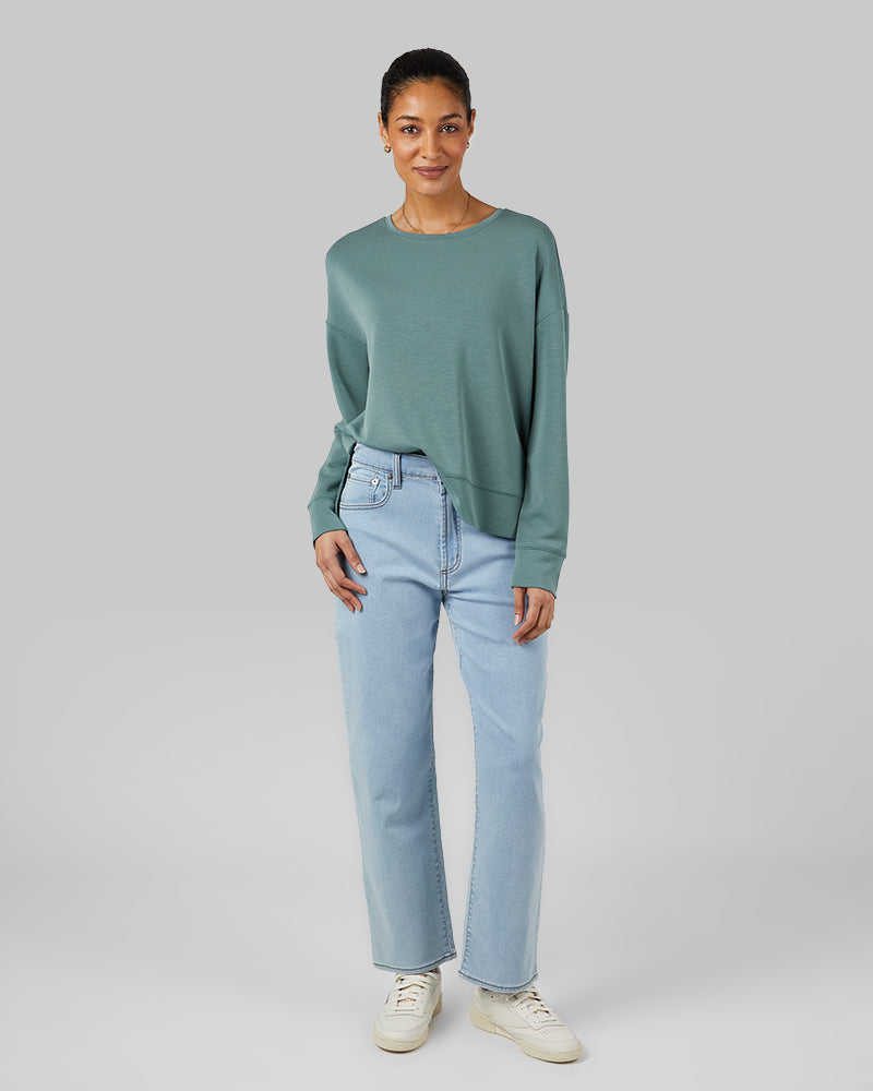 WOMEN'S PRIMA LUXE LONG SLEEVE CREW TOP