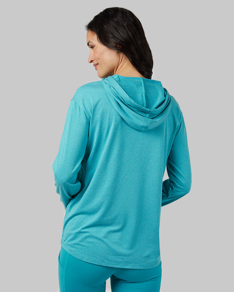 WOMEN'S COOL LONG SLEEVE HOODED T-SHIRT