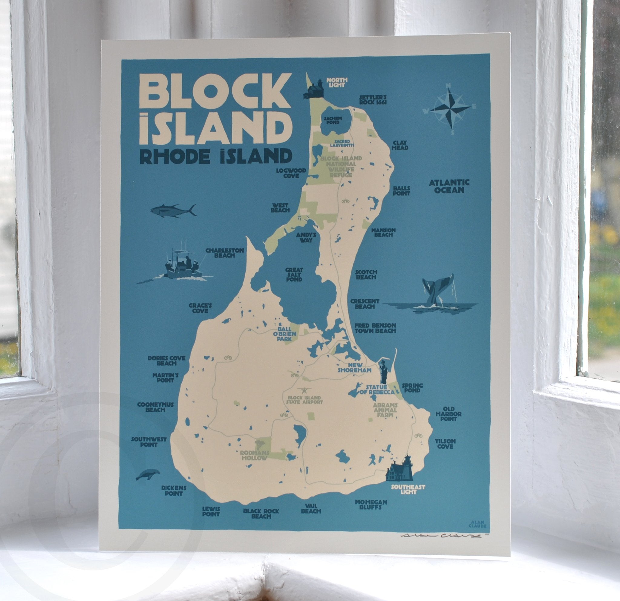 Printable Block Island Map