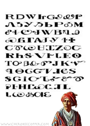 Sequoyah and the Cherokee Language -Cherokee Copper Free