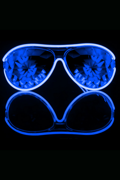 Aviator Style Kaleidoscope Luminescence Glasses