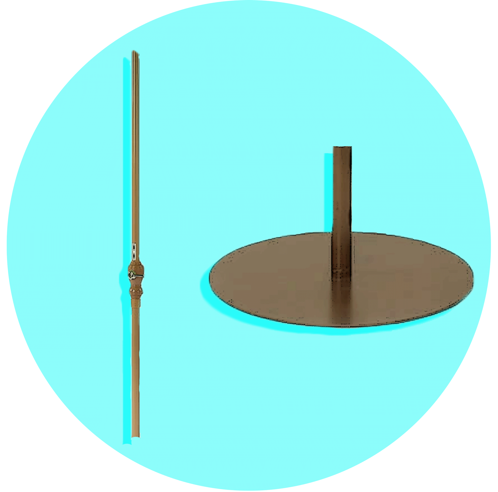 Patio Umbrella Pole Diameter & Base Weight