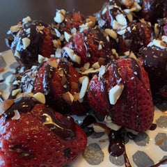 Serial Griller: Grilled Strawberries With Chocolate-Amaretto Sauce