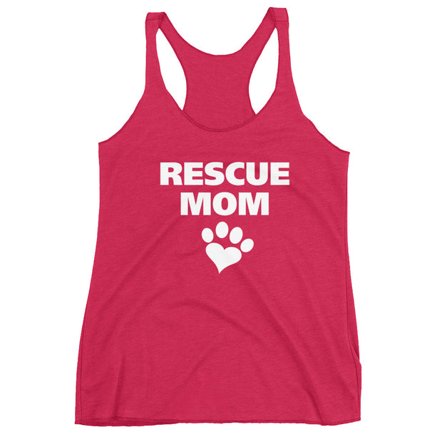 "Rescue Mom" Women's Racerback Tank - Multiple Colors Available