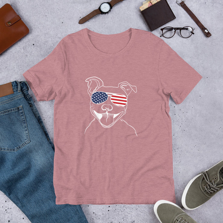 Download Patriotic Dog Short-Sleeve Unisex T-Shirt - Justice Rescue