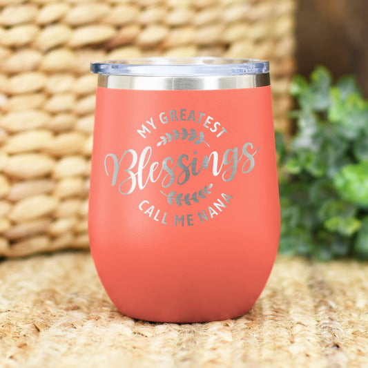 Mamaw Engraved Wine Tumbler for Grandma - Mamaw's Sippy Cup - Mother's Day,  Birthday, Christmas Gift for Grandmother from Granddaughter