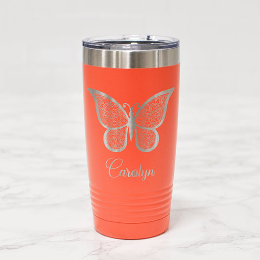 Custom Engraved Wine Tumbler  Personalized Wine Glass – Intricut Creations