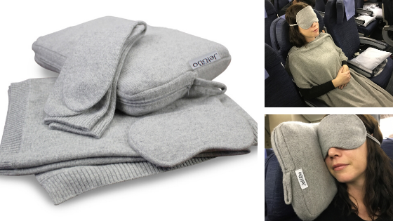 Jet&Bo 'Make Travel Luxurious Again' Cashmere Travel Set in Use!
