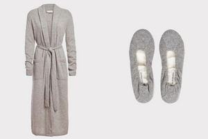 Cashmere Robe and Slippers